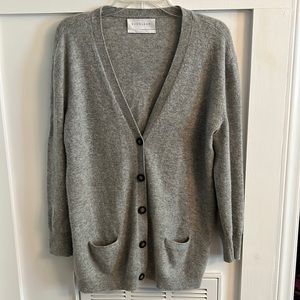 Everlane Cashmere Gray Cardigan Sweater